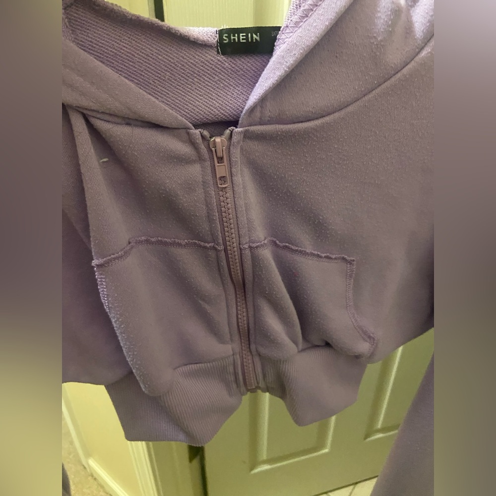 lilac cropped jacket